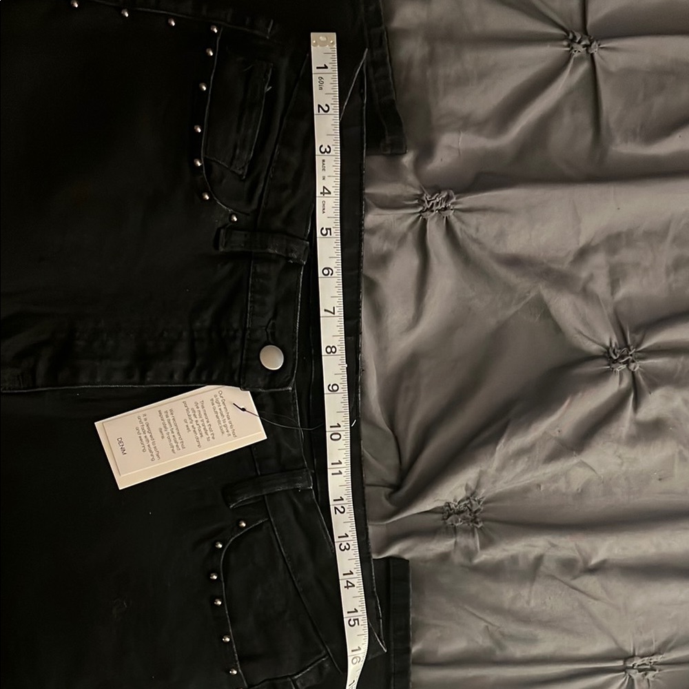 Long Tall Sally Black Skinny Jeans with Studded Detail - Picture 6 of 6